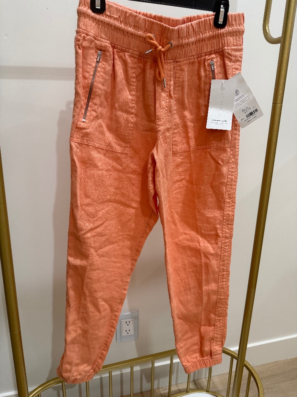 Athleta tangerine utility pants